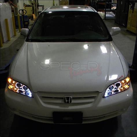 Spec-D Projector Headlights Honda Accord [Dual Halo] (98-02) Black or – Redline360 Honda Accord ...