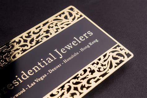 Gold Metal Business Cards | Luxury Printing