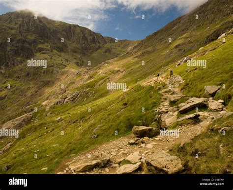 Pyg track Snowdon Stock Photo - Alamy