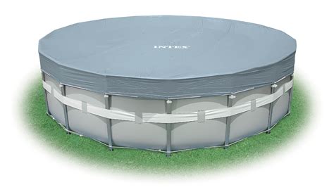 Intex 18' Round Pool Cover for Ultra Frame Pools - PoolSupplies.com