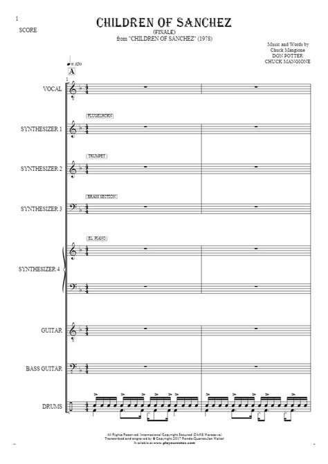 Children Of Sanchez - Finale - Score | PlayYourNotes