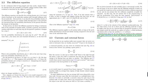 diffusion equation derivation - Physics - Science Forums