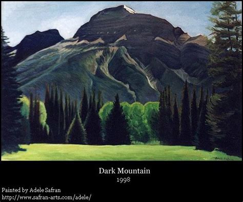 Adele Safran Paintings: Dark Mountain