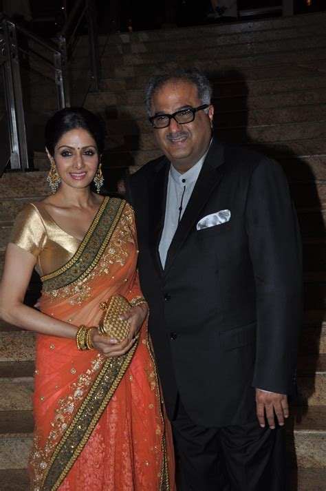 Sridevi with husband Boney Kapoor at the launch of Jai Maharashtra Marathi News Channel in ...