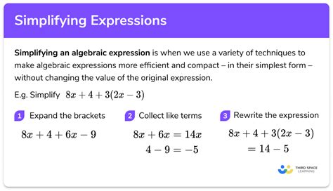 Simplifying Algebraic Expressions Examples Algebraic Simplifying ...