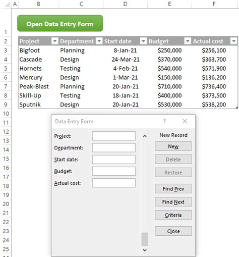 How to create and use Data Entry Form in Excel - Ablebits.com