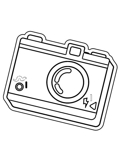 Camera Drawing Coloring Pages