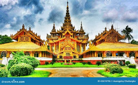 Myanmar Palace Royalty-Free Stock Image | CartoonDealer.com #43674796