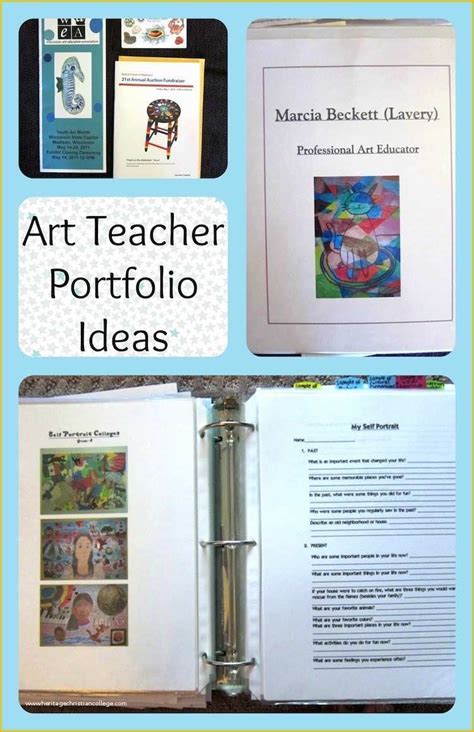 Teaching Portfolio Template Free Of Art Teacher Portfolio Ideas for An ...