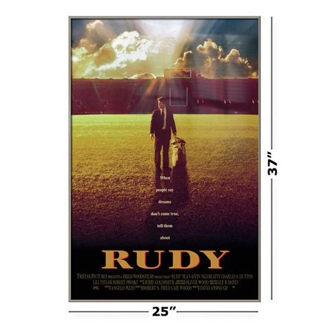 Rudy - Framed Movie Poster (Regular Style) (Size: 24" x 36") | eBay