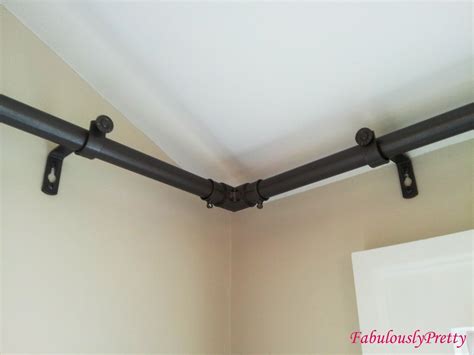 Fabulously Pretty: How to Make Inexpensive, Fabulous, Custom Corner Drapery Rods | Corner ...