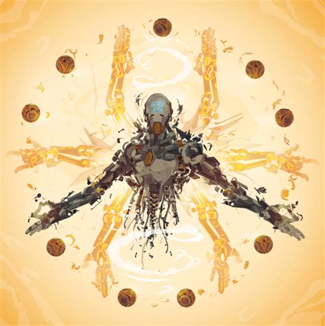 Zenyatta- 21 days of Overwatch! by ChasingArtwork on DeviantArt