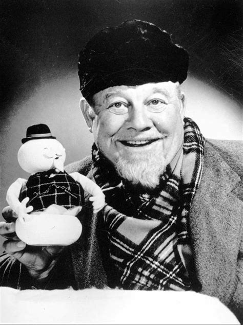 Burl Ives as the voice of Sam the Snowman in Rudolph the Red-Nosed Reindeer by Rankin/Bass, 1964 ...