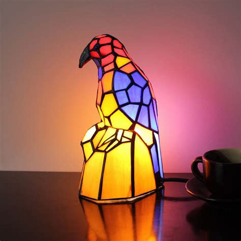 Animal Lamp Animal Style Little Bird Stained Glass Lamp