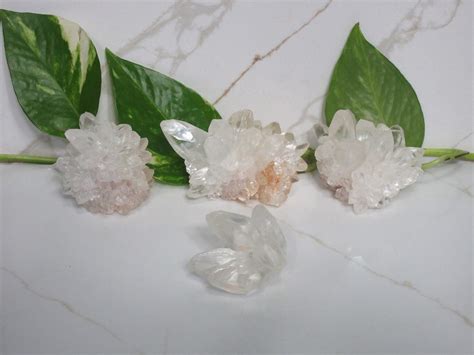 Clear Quartz Crystal Cluster Clear Crystal Chakra Clear Gemstone White ...