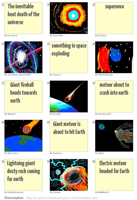 The inevitable heat death of the universe - Drawception