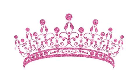 Glittering Diadem. Pink tiara isolated on white background. 444089 Vector Art at Vecteezy