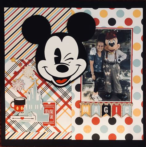 Disneyland Mickey Mouse layout using Echo Park Wish Upon a Star ...