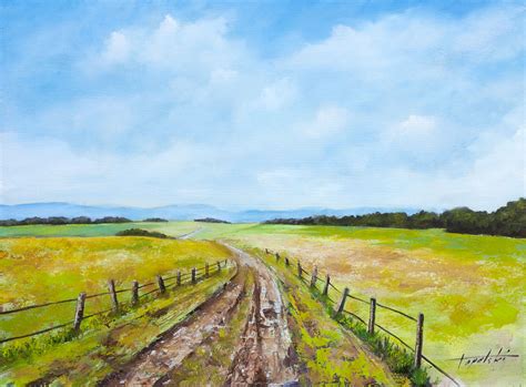 Through the Country Fields - Oil Painting - Fine Arts Gallery ...