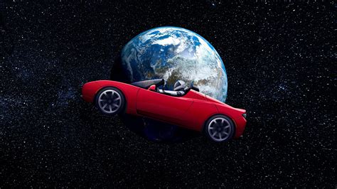 Tesla Roadster Astronaut in Earth Orbit 4K Wallpapers | HD Wallpapers ...