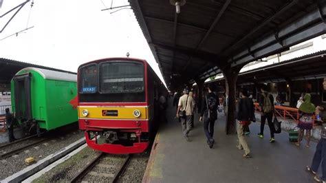 Jakarta KRL Commuter Line and Train Station - YouTube