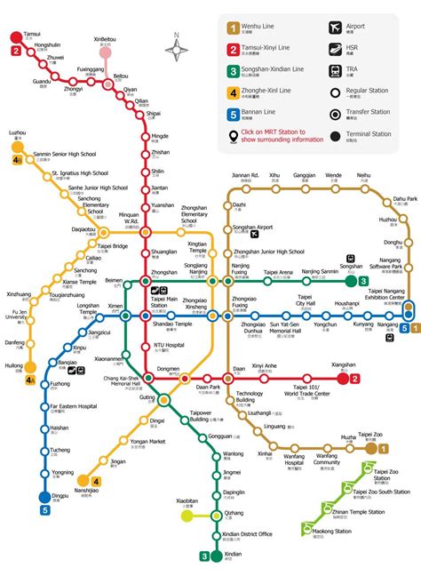 Taipei train station map - Taipei railway station map (Taiwan)