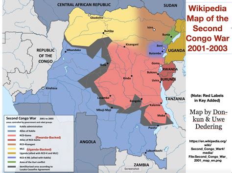 Second Congo War map - GeoCurrents