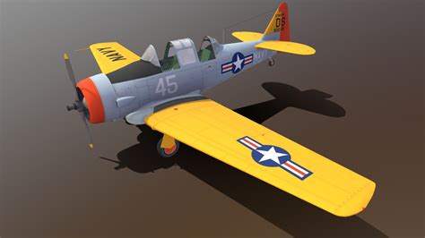 North American T-6 Texan - Download Free 3D model by helijah [b5298f0] - Sketchfab