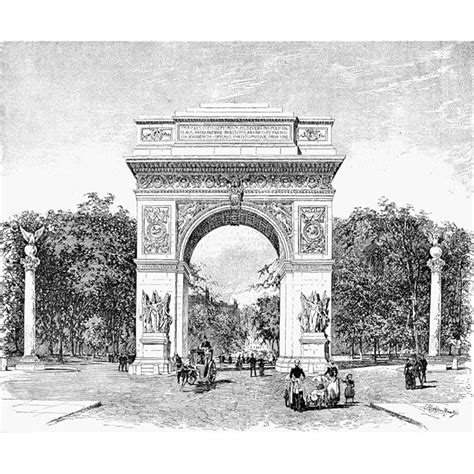 Buy Washington Square Arch Nthe Wooden Arch In Washington Square New York Designed By Stanford ...