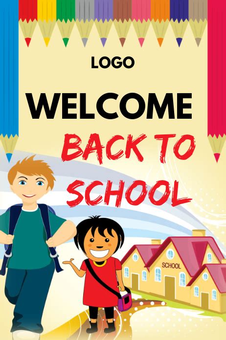 Welcome back to school poster Template | PosterMyWall