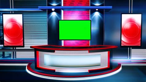 Green screen news studio background - YouTube