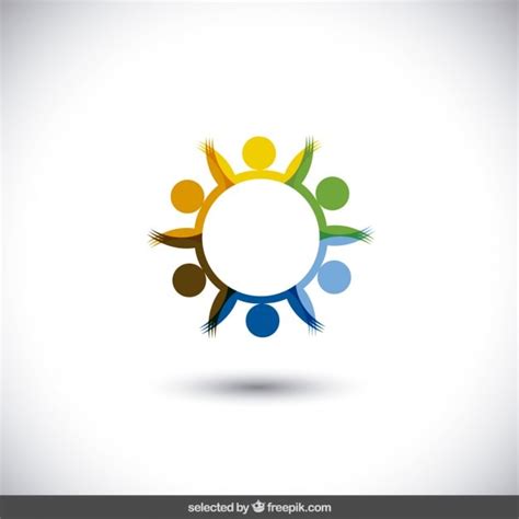 Logo circulaire de couleur | Vecteur Gratuite