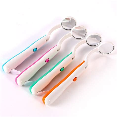 Oral Health Care Dental Mirror Bright Durable Dentist Mouth Mirrors with LED Light Reusable ...