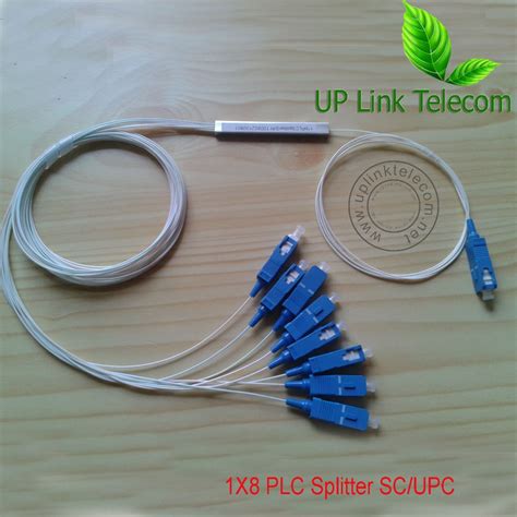 1x8 fiber optical plc splitter 1*8 Mini type fibra optica PLC optical ...