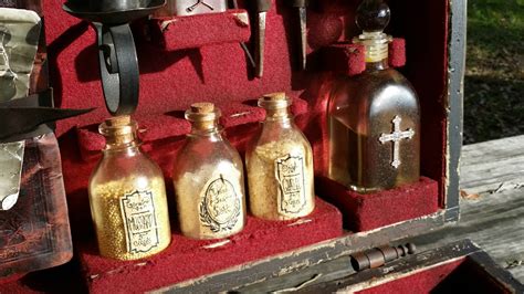 Vampire Hunter Killing Kit In Antique Wood Chest With Stakes | Etsy