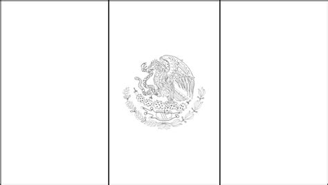 Mexico Flag Coloring Page Printable