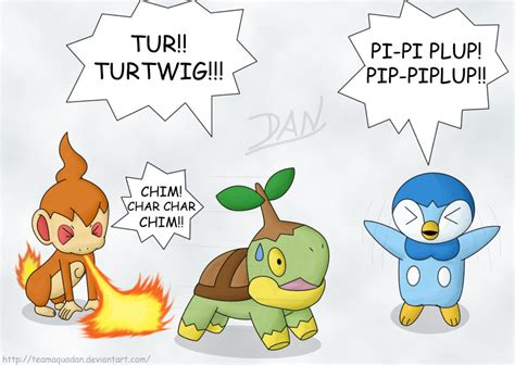 Sinnoh Starters by TeamAquaDan on DeviantArt