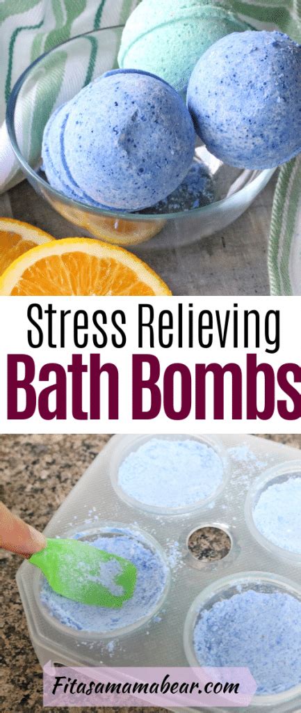 Stress Relief DIY Bath Bombs- Made With Essential Oils