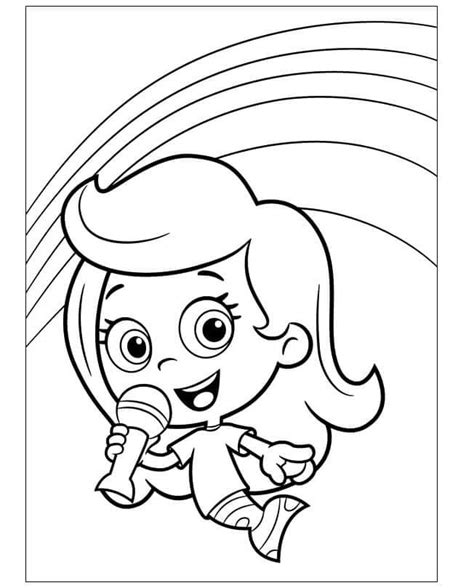 Bubble Guppies Deema Coloring Page