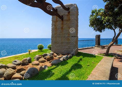 Ocean Water Coastal Promenade from Funchal To Camara De Lobos Town, Madeira Island, Portugal ...