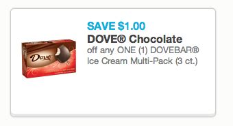 $1 Off Dove Ice Cream Bars - Becentsable