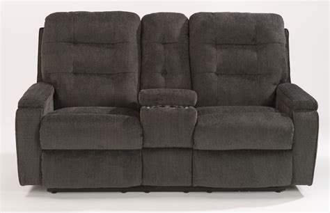 Flexsteel Kerrie Power Reclining Loveseat with Lighting Cupholder and ...