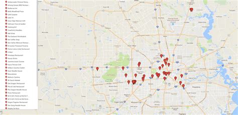 Houston Food Explorers: Houston Restaurants - Map for my Favorite Houston Restaurants