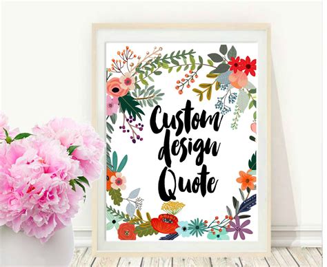 Custom Print Custom Quote Print Printable Art Custom Quote