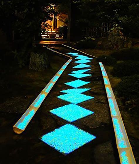 Glow-in-the-Dark Pebbles Are the Prettiest Way to Light Your Walkway | Glow stones, Landscaping ...