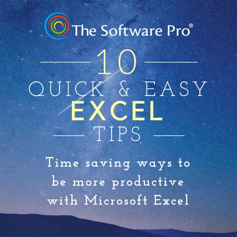 Excel Tips: 10 Quick & Easy Microsoft Excel Tips & Tricks