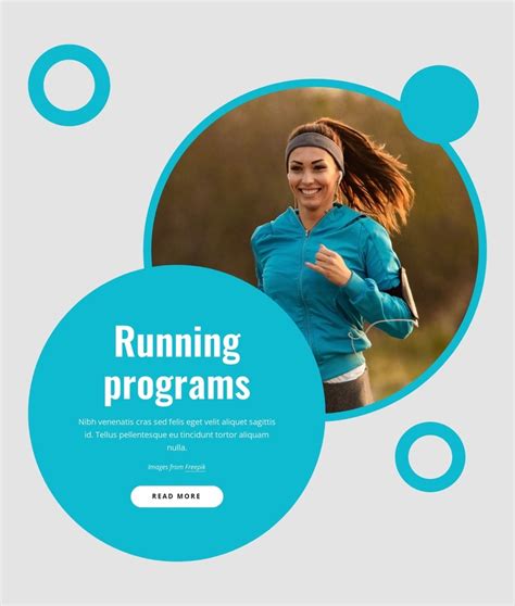 Running programs Landing Page