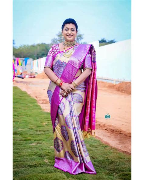 Roja Selvamani stuns in Traditional kanjeevaram saree | Fashionworldhub