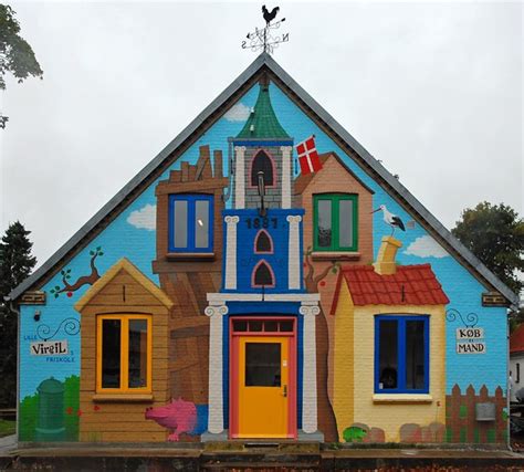 Little Virgil's village - the result | Mural painting on the… | Flickr