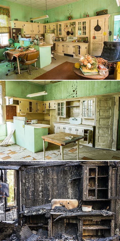 Our 13 Photos Of An Abandoned Georgian House That Was Renovated And Then Burnt By Lightning ...